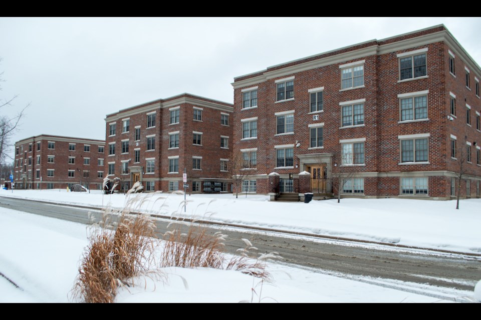 The residences on campus at Georgian College in Orillia are at just above 50% capacity for the winter semester.    